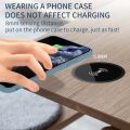 Desk Embedded Wireless Charger for 13 12 for Galaxy Counter Desktop Bedside Table Furniture Office Smartphone Charger. 