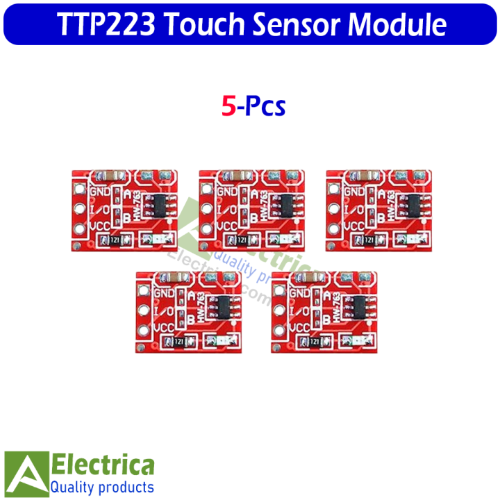 TTP223 Touch Sensor Module – Smart Capacitive Switch for Arduino & DIY (5/20/50 Pcs) by Electrica