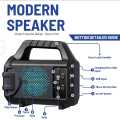 Portable Bluetooth Speaker GTS1552 with RGB Lights Torch FM USB Solar Rechargeable. 