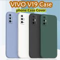 Original For VIVO V19 Silicone Full Cover Case Anti-fingerprint Phone Case Cover. 