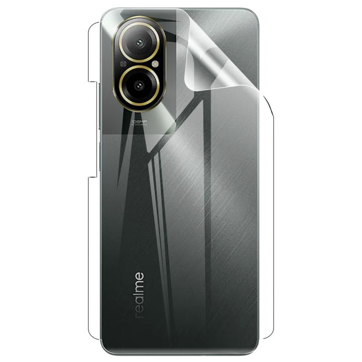 Realme C67 Back Jelly Protector Clear Soft Protection Film Transparent Hydrogel Film Protector For Realme C67