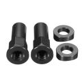 CNC Tusk Rim Lock Nuts Spacer Kit for Honda Yamaha KTM Suzuki Kawasaki MX Enduro Black. 