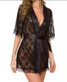 Net nighty gown (2 piece set) black Transparent Gown Bridal beautiful night dress / nightwear / sleepwear Lingerie for girls. 