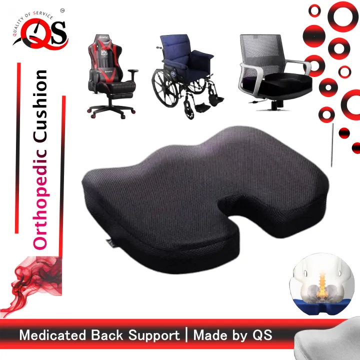 QS%20ENTERPRISE%20FOUNDCOOL%20Universal%20Memory%20Foam%20Car%20Seat%20Cushion%20for%20Driving%20Booster%20Driver%20Seat%20Tailbone%20Back%20Pressure%20Relief%20Breathable%20Pad%20for%20Cars%20Trucks%20SUVs%20Vehicles%20Office%20Chair%20Wheelchair%20-%20High%20Qualiy%20-%20Image%202