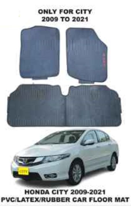 HONDA CITY 2009-2018 PVC/LATEX/RUBBER CAR FLOOR MAT 3PIC