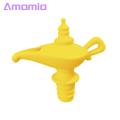 Oil Dispenser Genie Lamp Silicone Olive Oil Pour Spout Dispenser for Vinegar Wine Bottles Leak-proof Automatic Opening Closing Spout for Kitchen Cooking Drip-free Oil Pourer. 