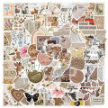Vintage Sticker Pack 120pcs Vintage Sticker Set Waterproof Scrapbook Aesthetic Stickers for Journals Water Bottles Laptops Trendy Southeast Asian Buyers' Choice Journal Decoration Stickers. 