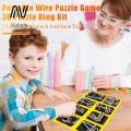 Nebula Supreme Puzzle Ring Kit Mind Logic Iq Test Metal Puzzle Ring Game Set for Kids Adults Educational Brain Toy Gift for Boys Girls Brain Metal Puzzle Ring. 