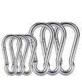 4Pcs M6 Spring Snap Hooks Heavy Duty Stainless Steel 304 Swing Set & 6Pcs Stainless Steel Spring Snap Hook Carabiner. 