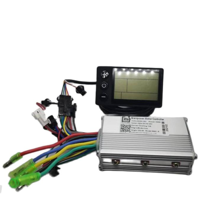 Motor Controller Model 866C-6 36V 48V Dislplay Of Electric Bike Digital Computer Pannel 36V Bicycle Speedometer