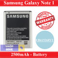Samsung Galaxy Note 1 Battery EB-615268VU Replacement Premium Quality 2500mAh For Samsung Galaxy Note 1. 