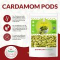 Whole Green Cardamom (Elaichi) 50g Superior Grade - Choti Elachi | Aromatic ilachi | Preservative Free cardamom whole | Large Size green elaichi | Large Size | Aromatic Green Pods, Non-GMO - Perfect for Culinary & Aromatic Uses | Shahkaar Food. 