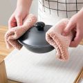 Leaflive-Home Kitchen Towel Super Absorbent Clean Cloth Sink Wipe Coral fleece. 