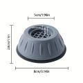 4pcs Anti Vibration Feet Pads Rubber Mat Slipstop Silent Dampers Stand Universal Washing Machine Refrigerator Furniture Foot Pad. 