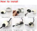 50mm Metal Computer desk hole cover Wire Hole Cover Table Cable Tidy piece Computer Grommet for Desk Table Cable Available in Different colors.. 
