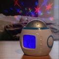 FRAKIN Projector Alarm Clock, Music Alarm Clock Digital Clock. 