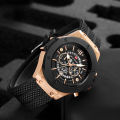 Hollow Calendarwatch for menWater Silicone Watch Foreign TradesportSports men's watches. 