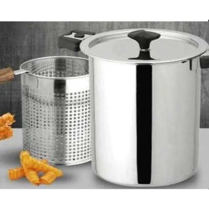 Alpha Deep Fryer Heavy Duty Stainless Steel Gas Fry Chips Steaks Zinger Fish French Fries Broast High Quality (original Alpha)