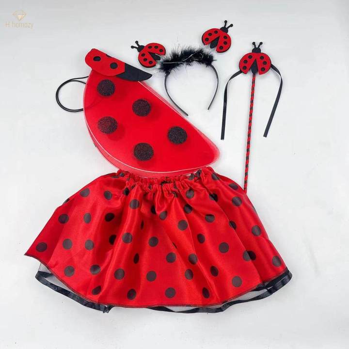 Kids%20Animal%20Costume%20Set%20Fancy%20Dress%20for%20Stage%20Performance%20Party%20Birthdays%204pcs%20ladybug%20-%20Image%202