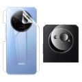 Xiaomi Redmi A3 Back Jelly Protector Clear Soft Protection Film Transparent Hydrogel Film Protector + Back Camera 9H Gorilla Flexible Protector For Xiaomi Redmi A3. 