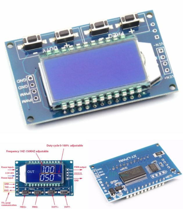 PWM pulse frequency 1Hz-150Khz generator XY-LPWM