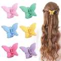 Butterfly Hair Claw Clips – Cute Pastel Color Hair Accessories for Girls & Women. 