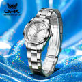 OPK Watch for Women Elegant Small Dial Korean Style Diamond Luminous Stainless Steel Relo 6002. 