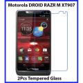 2Pcs Motorola DROID RAZR M XT907 Tempered Glass Screen Protector Polish Glass For Motorola DROID RAZR M XT907. 