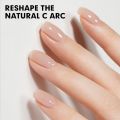 MSHARE Reinforcement Gel Self Leveling Build Nail Apex C-Curve Builder Strengthen Alignment Base Top Soak Off 10ml in bottle. 
