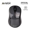 A4Tech G3-280NS Wireless Mouse - Silent Clicks - 2.4G Wireless - 1200 DPI - For PC/Laptop - Glossy Grey. 