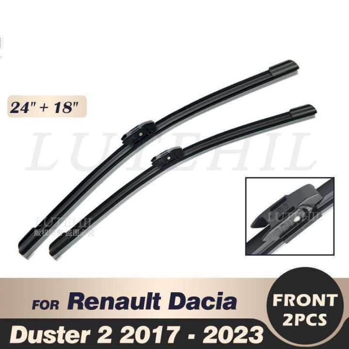 Wiper Blades For Renault Dacia Duster 2 2017- 2023 2018 2019 2020 2021 2022 Windshield Windscreen Front Window 24/18