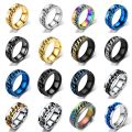 Stainless Steel Spinner Chain Ring For Men and Boys. 