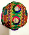 Stylish Pakistani Traditional teenage Wear Cap Topi for Girls Women with Threadwork Embroidery with Glasswork & Beads Hand Craft. 