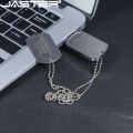Metal Soldier Necklace USB Flash Drives 128GB Waterproof Pen Drive 64GB Free Custom Logo Rectangle Creative Memory Stick 32GB. 