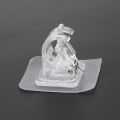 Self-Adhesive Curtain Rod Bracket Hooks - 10 pcs pack - No-Drill Wall Mount, Easy Install, Heavy Duty,. 