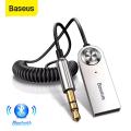 Baseus Car Bluetooth Receiver – Aux Bluetooth Audio Adapter Wireless Music for Car, Built-in Microphone. 
