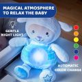 Soft tummy button to activate the 30 minutes of lights and sounds.. 
