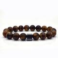 High quality brown beads style bracelet for men. 