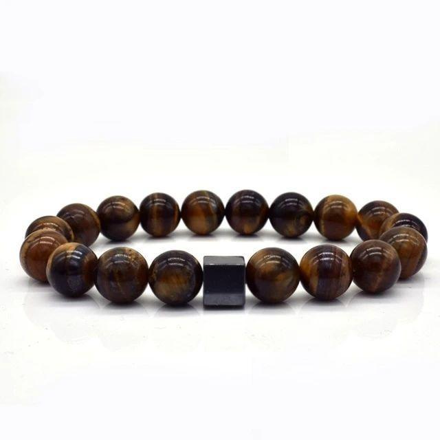 High quality brown beads style bracelet for men