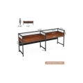 Two-Person Desk, Office Computer Desk Workstation Desk with Privacy Panel. 
