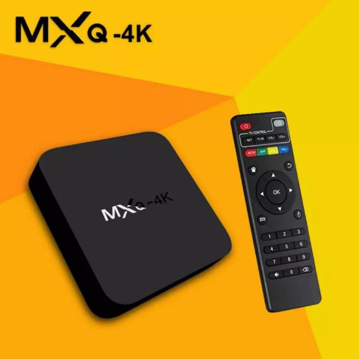 SMART BOX MXQ / X96Q 4K QUAD CORE 1G+8G - MXQ 4k Android Smart TV Box - Android TV Box - Black - SMART BOX MXQ 4k - TV Box Android 7.1 -S905W Quad Core 1GB/8GB Smart TV Box, H.265 4K HD Set Top Box 2.4GHz WiFi Media Player - Tv Box MXQ 4K