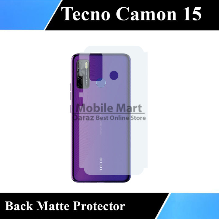 Tecno%20Camon%2015%20Back%20Protector%20-%20Soft%20Matte%20Film%20Skin%20-%20Image%203