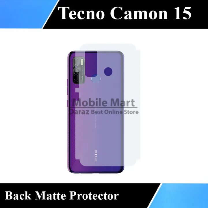 Tecno%20Camon%2015%20Back%20Protector%20-%20Soft%20Matte%20Film%20Skin%20-%20Image%203