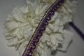 Fancy curve design piping with crystal laces for clothes/for ladies kurtis,trousers and dupattas/3 Gazz. 