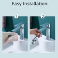 High Quality Stainless Steel Rotating Sink Faucet Tap 360 degree , 2 Modes Universal Rotating 1080 degrees Water Faucet Tap , Kitchen Bathroom ABS Robotic Arm Faucet, 1080° Swivel Faucet Extender. 