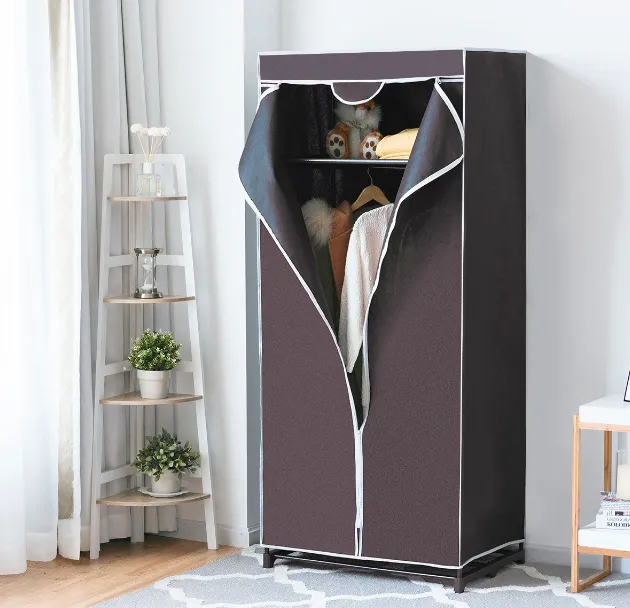 Foldable%20Canvas%20Wardrobe%20(SMALL%20MEDIUM%20LARGE)%20Clothes%20Rack%20with%20Dustproof%20Non-woven%20Fabric%20Cover%20Clothes%20Closet%20Storage%20MULTICOLOR%20-%20Image%202