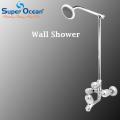 Bathroom Set Shower Set Wall Mounted Complete Bathroom Fitting 100% Brass Chrome Super Ocean Sanitary fittings Royal Set. 