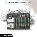 Keep_Smiling Sketch Drawing Set, Sketching Kit For Artist Of 42 Pcs. 