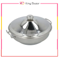 Alpha Stainless Steel Hot pot Royal Steel lid. 