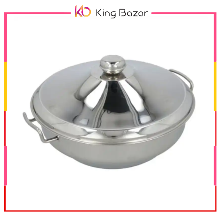 Alpha Stainless Steel Hot pot Royal Steel lid